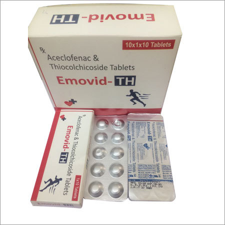 Aceclofenac with  Thiocolchicoside