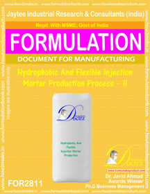 Hydrophobic & Flexible Injection Mortar Production Process AcA A II