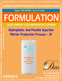 Hydrophobic & Flexible Injection Mortar Production Process AcA A III