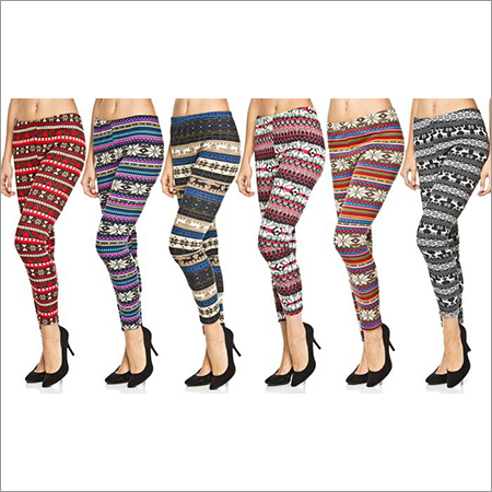 Ladies Printed Leggings - Customized Size, All Colors Available | All-Season Comfort with Stylish Printed Patterns