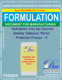 Hydrophobic Grey Gas Conc. Bonding (Adhesive) Mortar Production-II