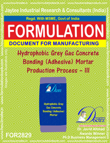 Hydrophobic Grey Gas Conc. Bonding (Adhesive) Mortar Production-III - Homopolymer Base, Grey, 25kg Bag | High Solids, Strong Bond, Versatile, Durable, Low Water Absorption
