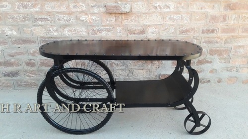 Iron Industrial Crockery Trolly