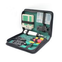 Lan Cable Tester - 11 In 1 Digital Tool Kit For Rj11/rj45, Green | Cable Testing, Compact Design, Crimping, Durable Tools, Wire Tracing