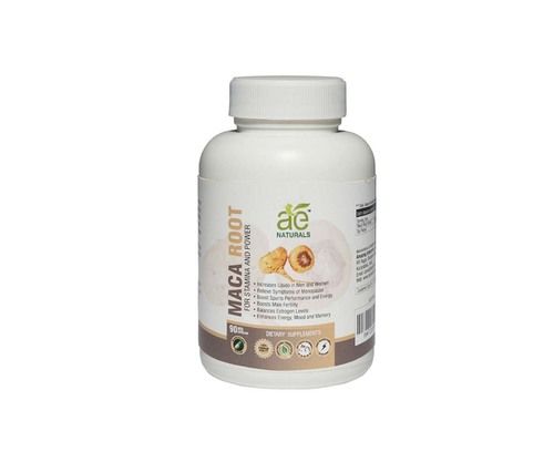 AE NATURALS Pure Maca Root Capsules For Stamina And Power 90 Caps