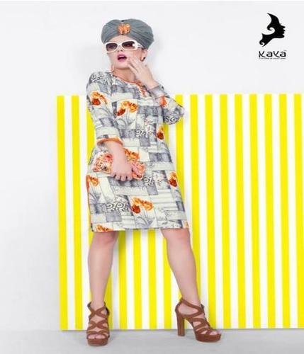 Cream Modern Kurtis