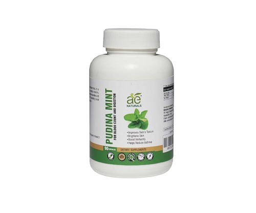 AE NATURALS Pudina Mint Capsules For Blood Count And Digistion 90 Caps