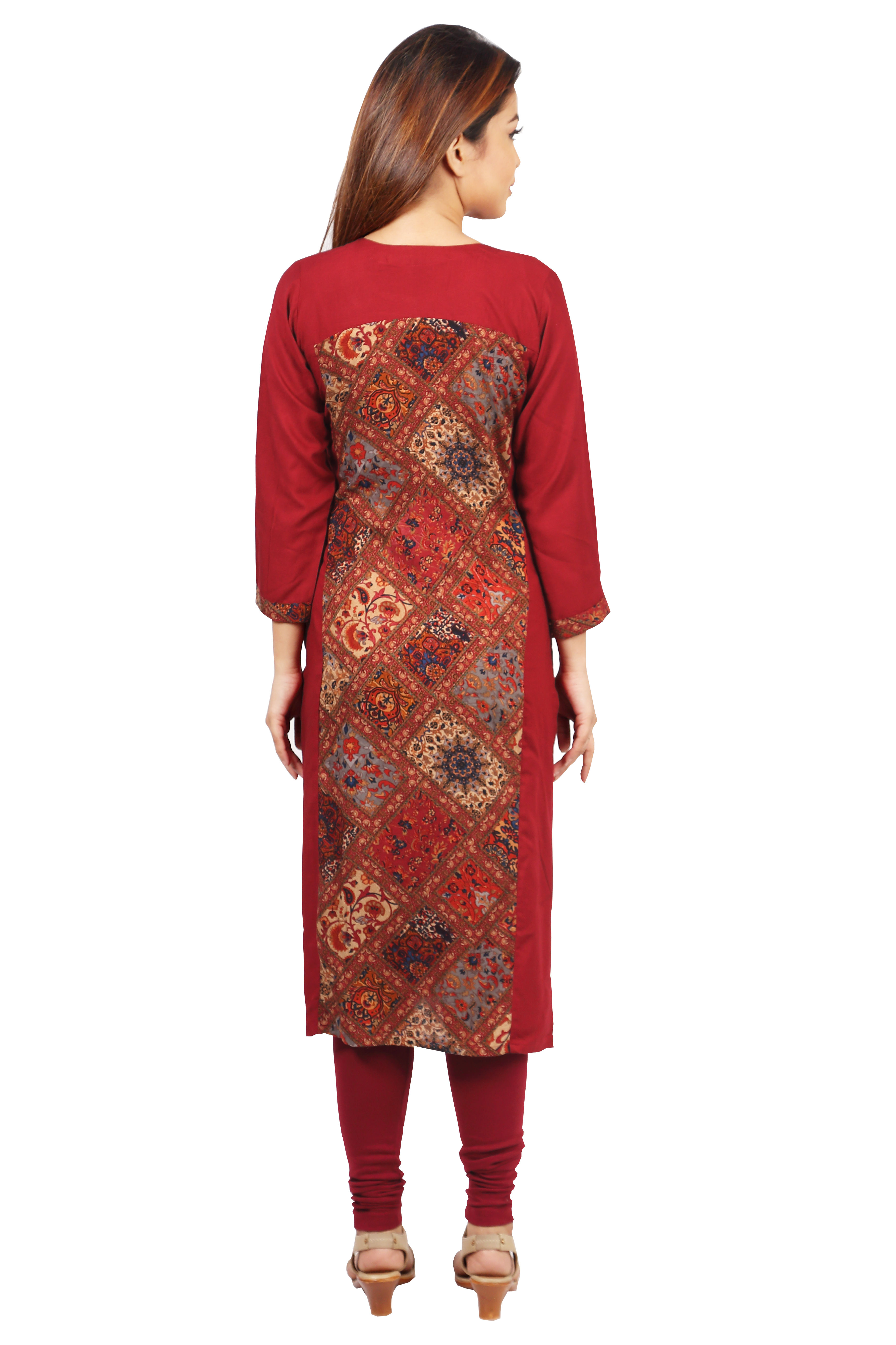 Rayon Printed Kurtis