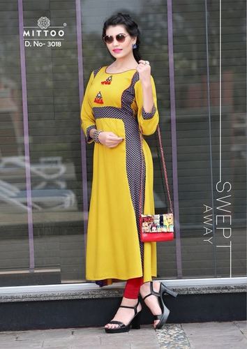 Yellow Traditional Kurti