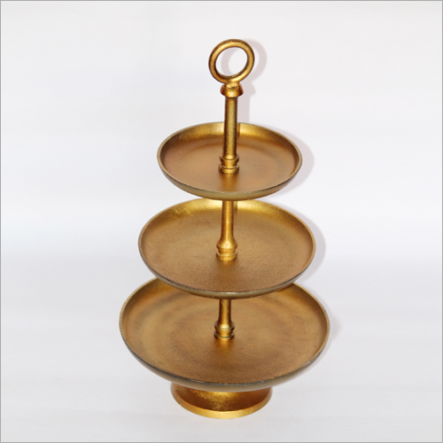 Brass 3 Tier Cake Tray