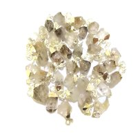 Raw Herkimer Diamond Gold Cap Pendant