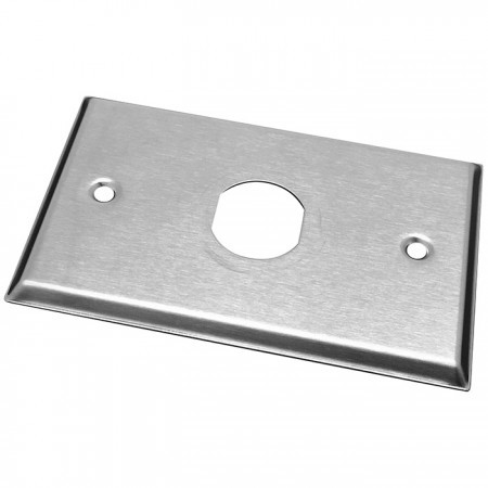 IP44 Industrial RJ45 Keystone Stainless Steel Faceplate