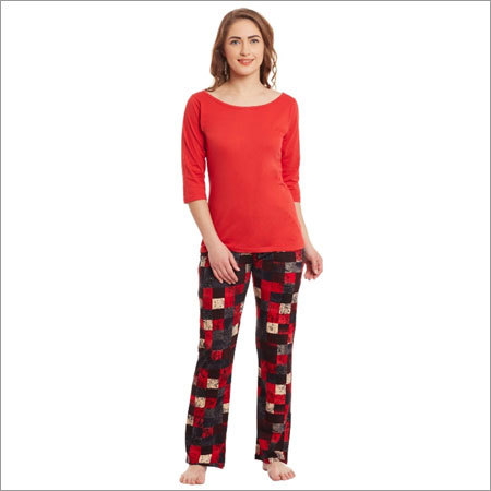 Ladies Red Night Suit