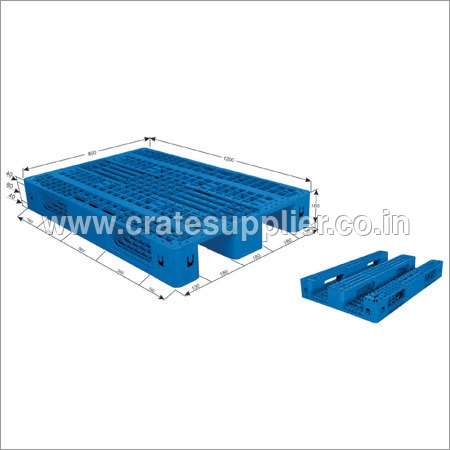 Plastic 3 Runner Single Deck Plastic Pallet