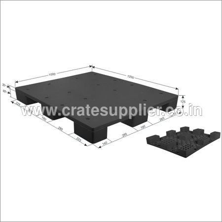 Industrial 9 Leg Single Deck Plastic Pallet