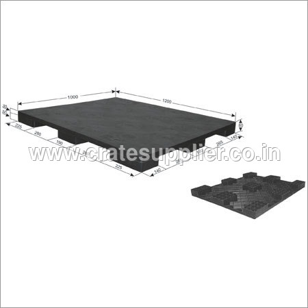 3 Runner Single Deck Heavy Duty Plastic Pallet