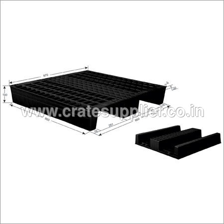 3 Runner Open Deck Plastic Pallet