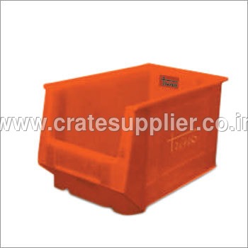 Orange Colour Plastic Stacker Box