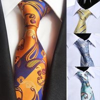 Woven Necktie - Polyester Micro Woven Jacquard | Standard Size, Multicolor, All Shapes For Offices, Business Parties, And Weddings