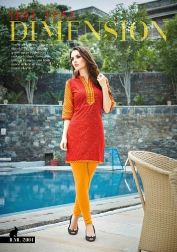 Red Designer Kurtis