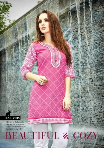 Cotton Pink Kurtis