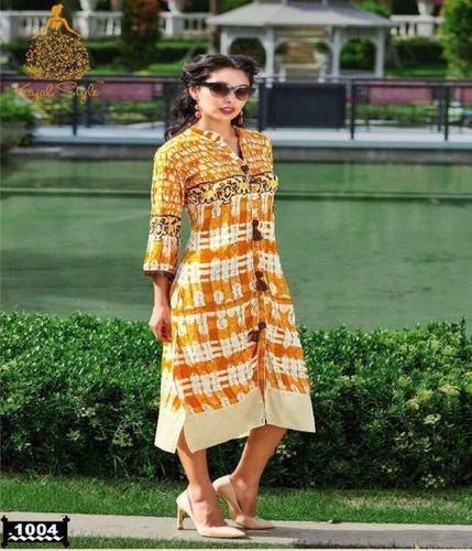 Yellow Ladies Kurtis
