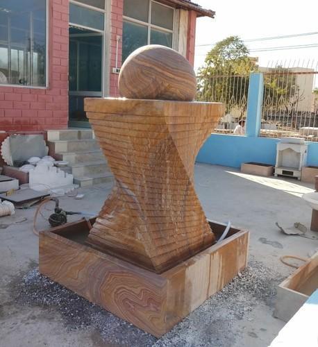 Brown Marble Fountain For Gardens