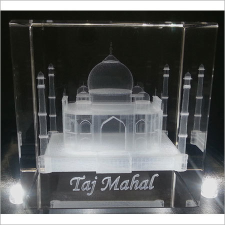 3D Laser Engraved Taj Mahal