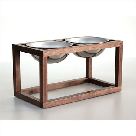 Wooden Dogs Bowl Stands