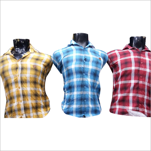 Mens Casual Cotton Checked Shirt Age Group: All