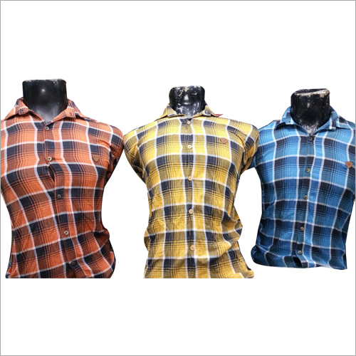Mens Stylish Cotton Checked Shirt Age Group: All