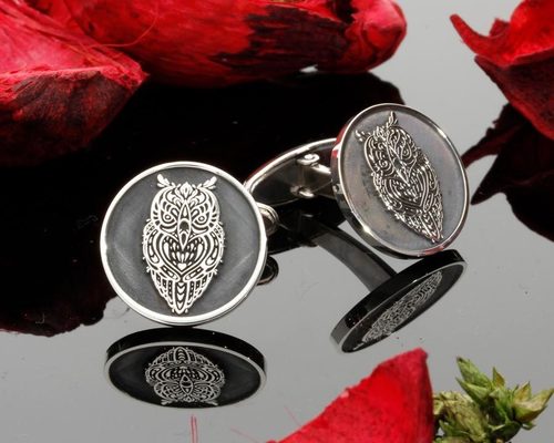 Embossed Engraved Cufflink