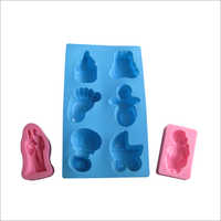 Designer Silicone Molds - Plastic, 25-40g Weight, Blue Color | Low Toxicity, Good Thermal Stability, Dimensional Preciseness, Easy Moldability