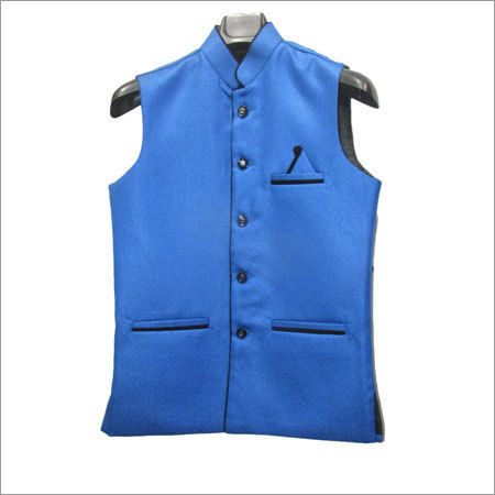 Men Blue Color Waistcoat