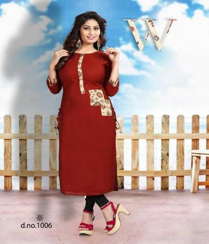 Maroon Long Kurtas