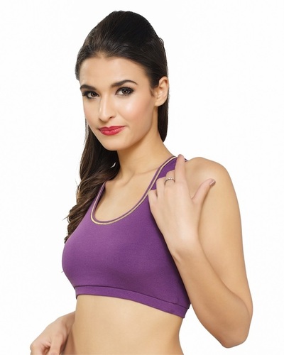 Neeya Sports Bra (Active Bra) - Cotton Hosiery, Size 32-38, Red | High Impact Design, Slip-On Style, Allergy-Free Elastic, Non-Padded Comfort