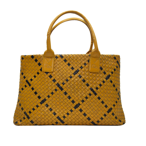 Trishikha Leather Hand Woven Shoulder Bag