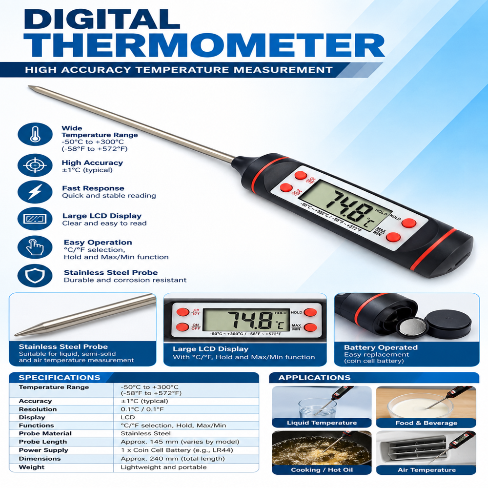 Digital Industrial Thermometer