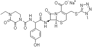 Cefoperazone Sodium - Molecular Formula C16H16N4O8SNa, Molecular Weight 482.4 g/mol, 99% Purity, Water Soluble, White Powder Product for Intravenous or Intramuscular Use