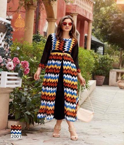 Black Georgette Kurti