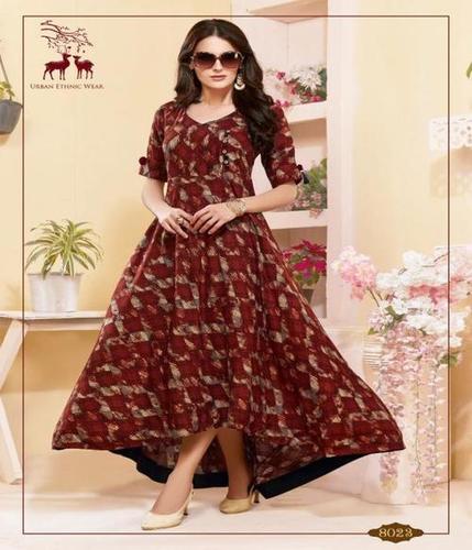 Maroon Ladies Kurti