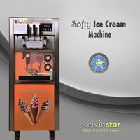 Softy Vending Machine - Stainless Steel, 540x710x780 Mm | 100 Cones Per Hour, Automatic/semi-automatic, R-410 Refrigerant