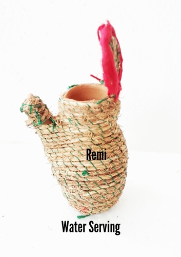 Jute Water Serving Pot