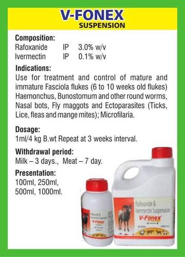 Rafoxanide and Ivermectin suspention (v-fonex)