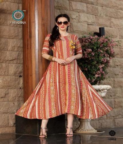 Multi Printed Cotton Kurti