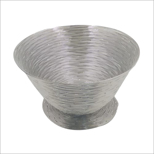 Nickle Decor Twisted Wire Bowl