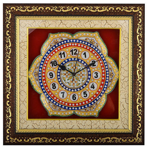 Marble Flower Wall Clock Marble Flower Wall Clock