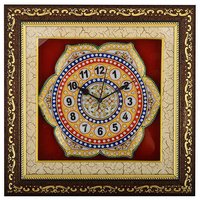 Marble Flower Wall Clock