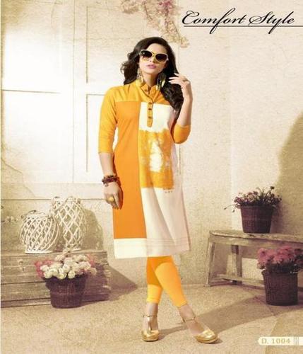 Yellow Traditional Kurti