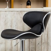 Cafeteria / Bar Stool Chair in Black